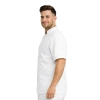 Bluza kucharska biała na zatrzaski krótki rękaw lamówka czarna roz.3XL
